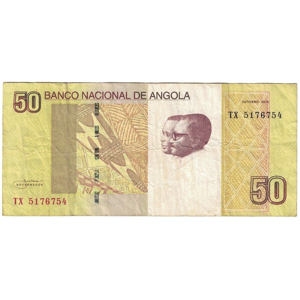 bankovka,
Angola,
50 kwanz