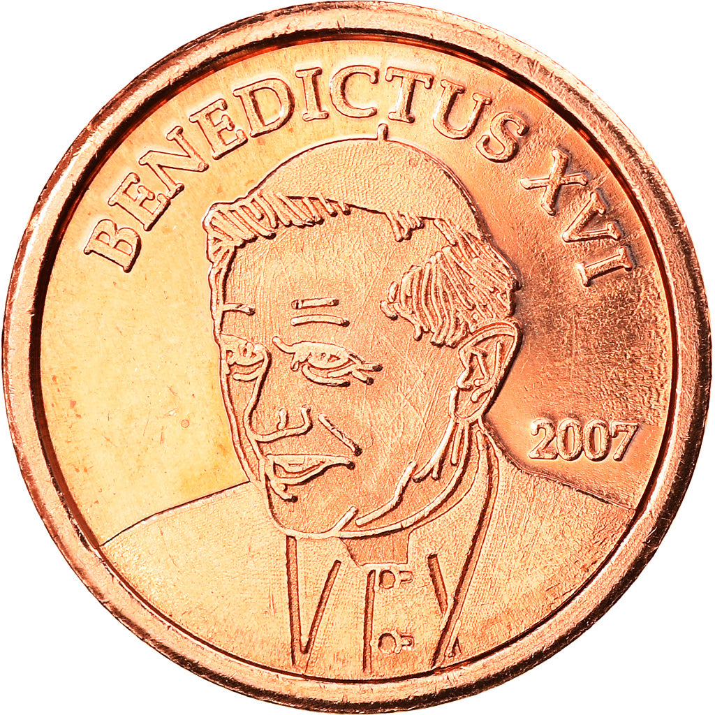 Vatikán,
2 euro centy,
2007