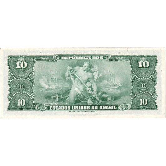 Brazília,
 
 10 Cruzeiras,
 
 UNC(63)