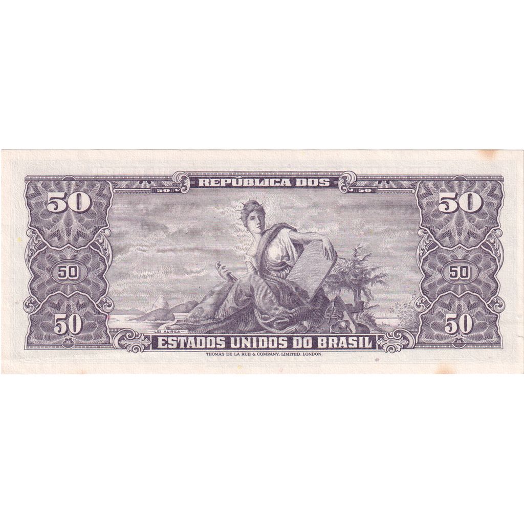 Brazília, 
  
  5 Centavos za 50 Cruzeiros, 
  
  UNC(65-70)