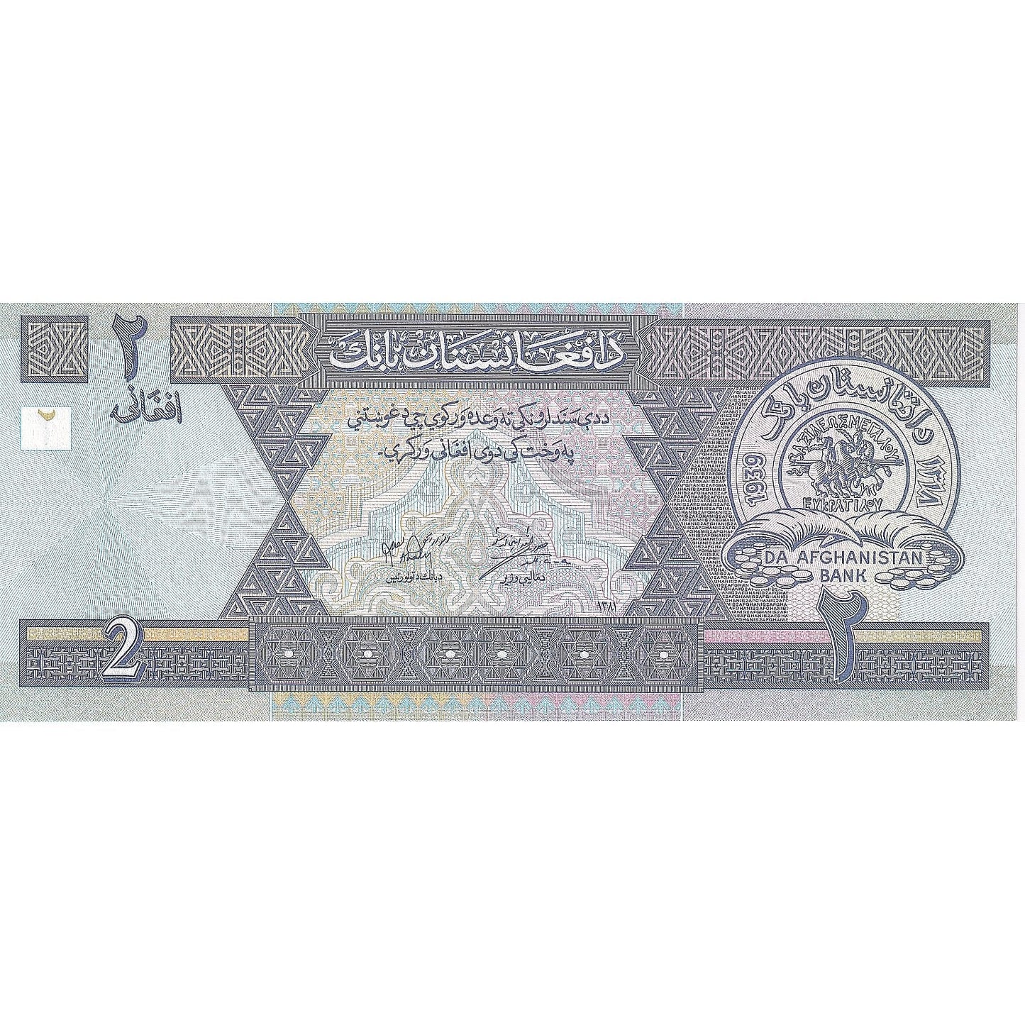 Afganistan,
 
 2 Afganci,
 
 2002