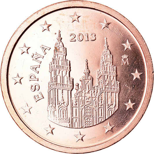 španielčina,
 
 2 euro centy,
 
 2013